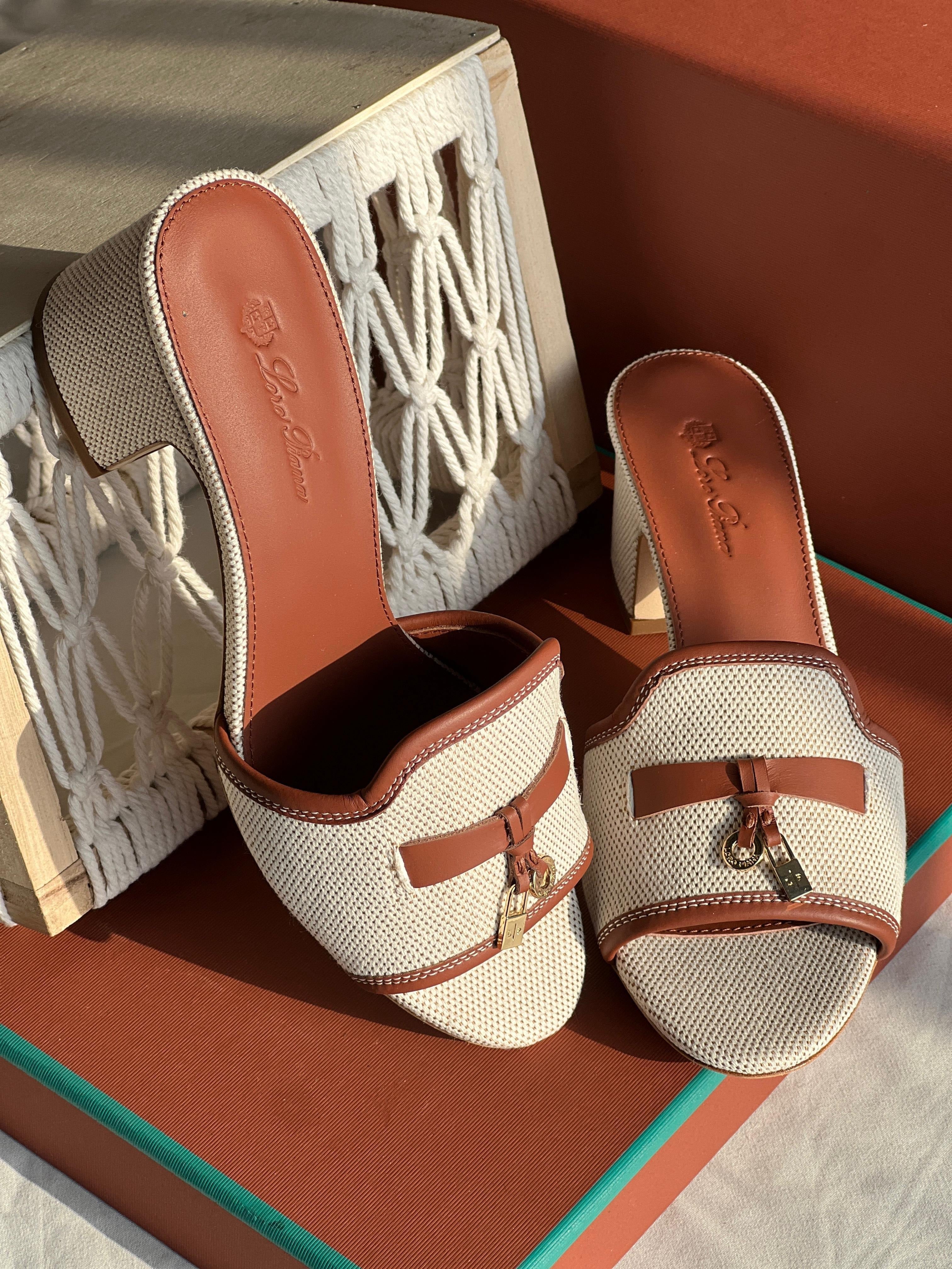 Loro Piana Brown Summer Charms Sandals