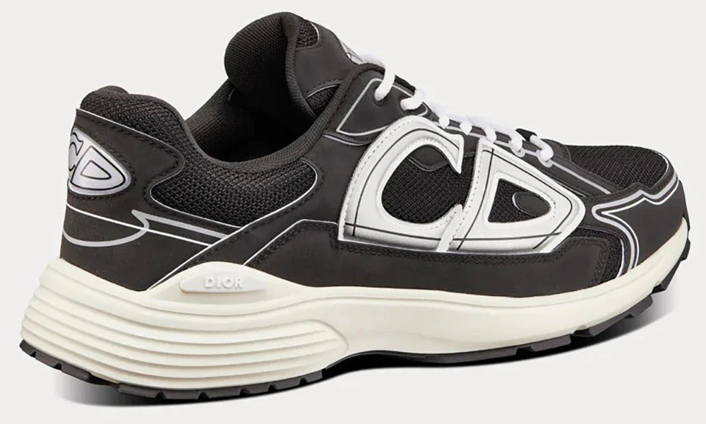 Dior B30 Black Mesh And Technical Fabric Low Top Sneakers