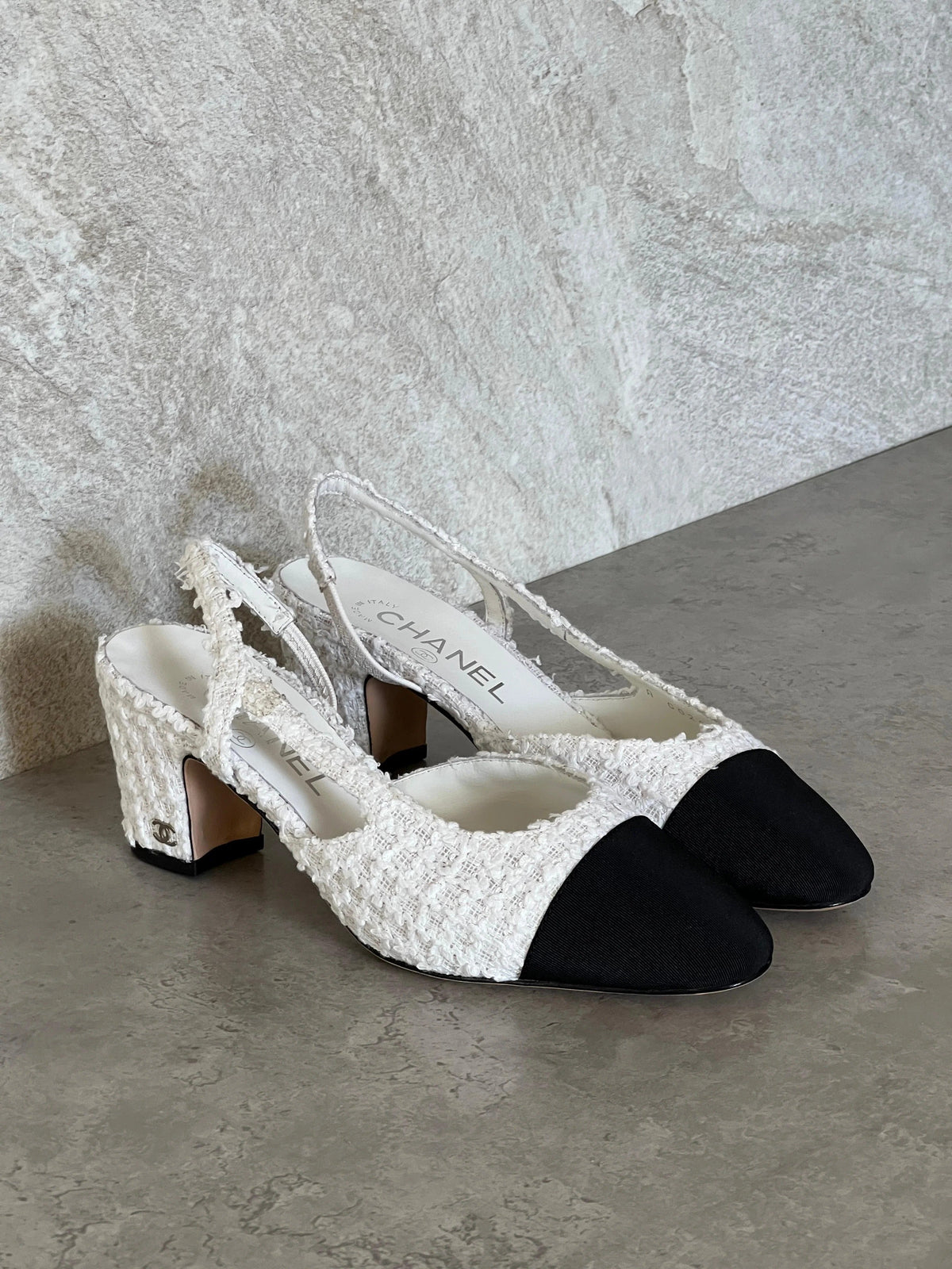 Chanel Tweed Slingback